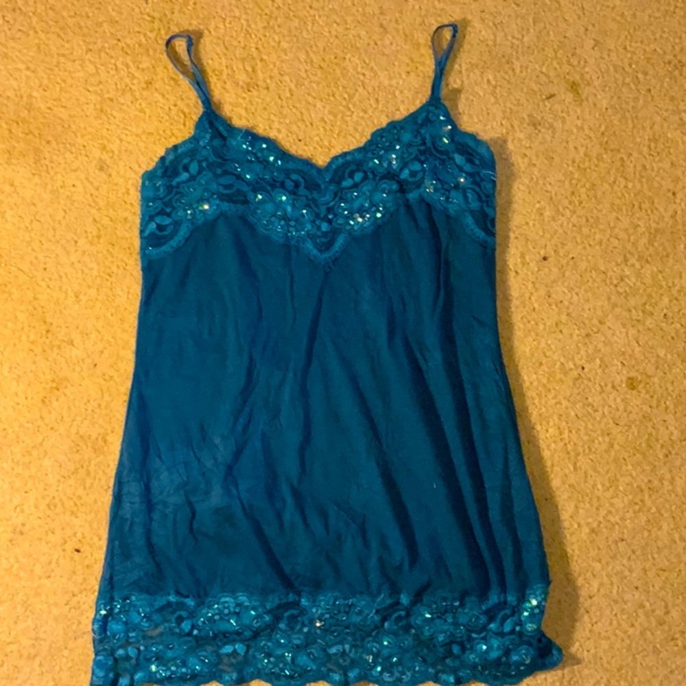 Studio Y, Bedazzled Tank Top, Size Small